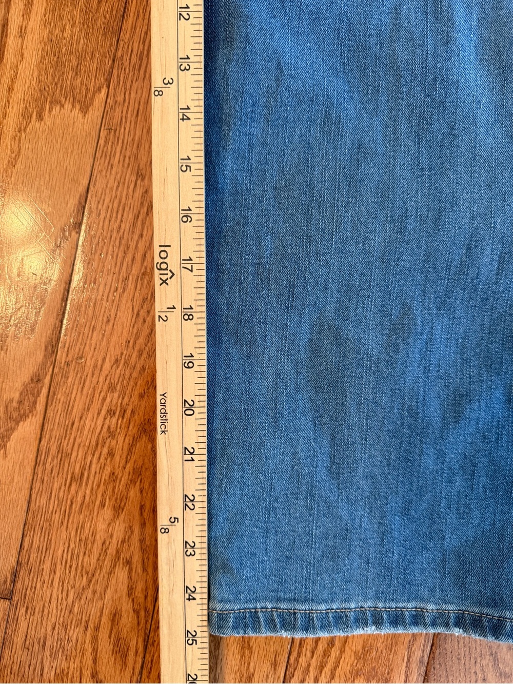 Vigoss Front Seam Barrel Jeans Size 29 Medium Blue Wash - Picture 9 of 9